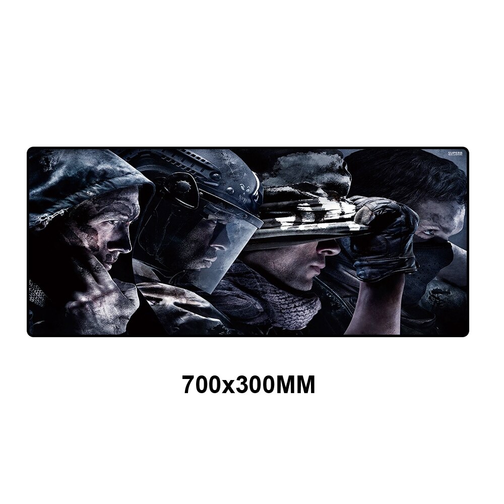 Gaming Mouse Pad Notebook Computer Mousepad Large XL Rubber Desk Keyboard Mouse Pads Mat Gamer Office Tablet for Call of Duty 3: SMZH-007