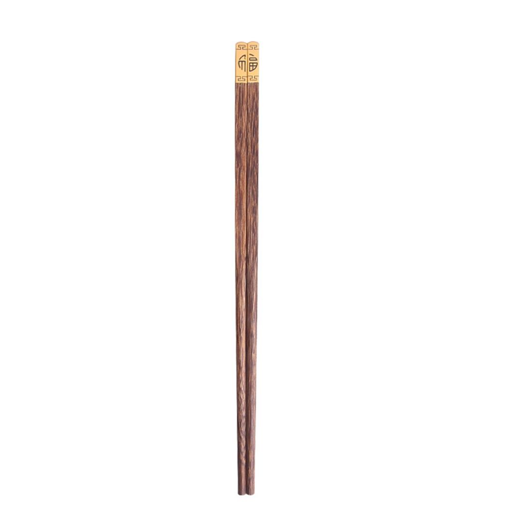 Handmade Natural Mahogany Wenge Wood Sushi Chopsticks Set Value Sushi Chinese Style Household Wooden Chopsticks