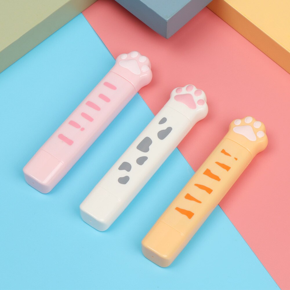 Portable Correction Tape Refillable Point Glue Two In One Dots Stick Roller Double Sided Adhesive School Office Supplie