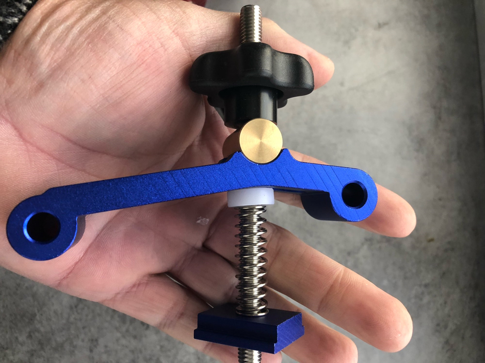 T-shaped Block Clamp Universal Aluminum T-shape Block Clamp Woodworking Miter Track Clip Clamp Set Hand Tool Woodworking Tool