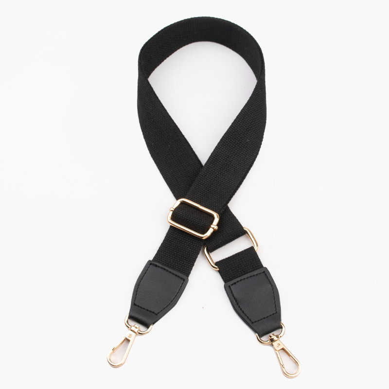 130 cm Nylon Ethnische Wind Handtaschen Gurt Schulter Tasche Gurt Gürtel Für Taschen Einstellbare Ersatz Tasche Griffe Tasche Zubehör: L / Schwarz