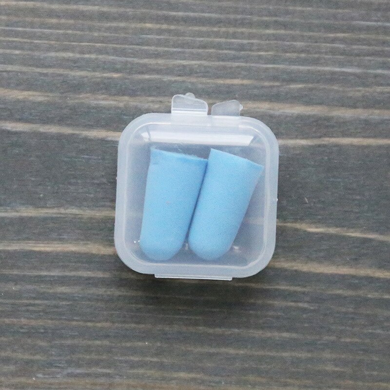 1066 Pajama Ear Plug Sponge Sound Insulation Sleep Men and Women Work Silencer Mute Noise Reduction Anti-Snoring: Blue