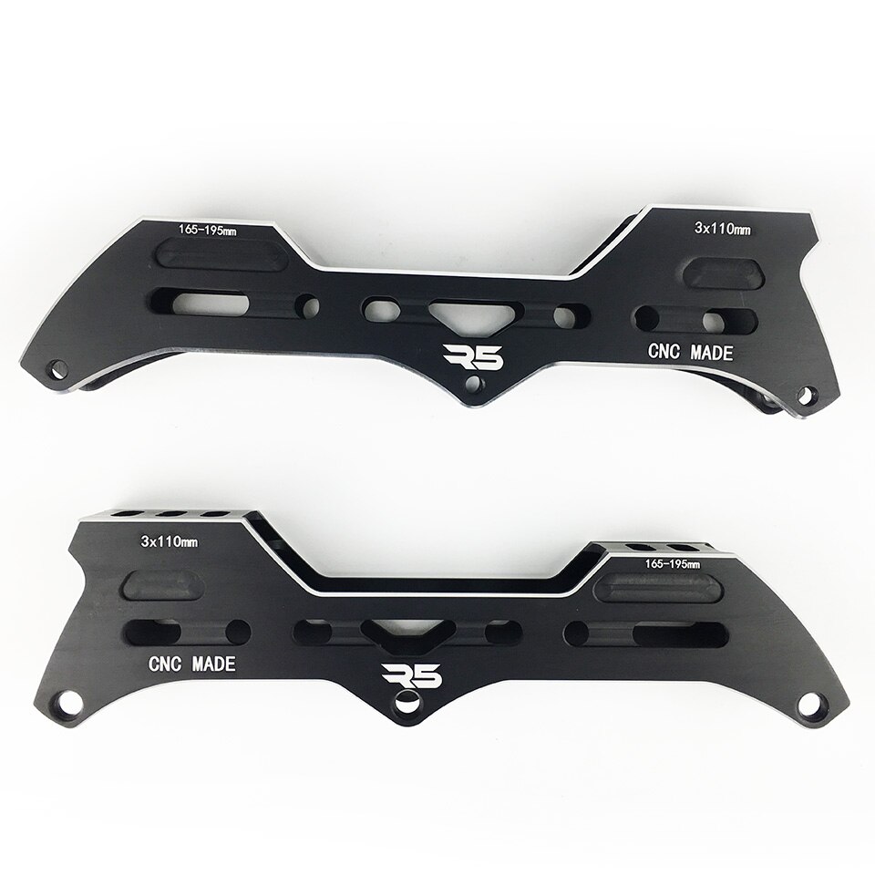 R5-chasis para patines de velocidad en línea, base para slalom boot, rueda de 3x110mm con distancia de montaje de 165mm a 195mm, aleación CNC