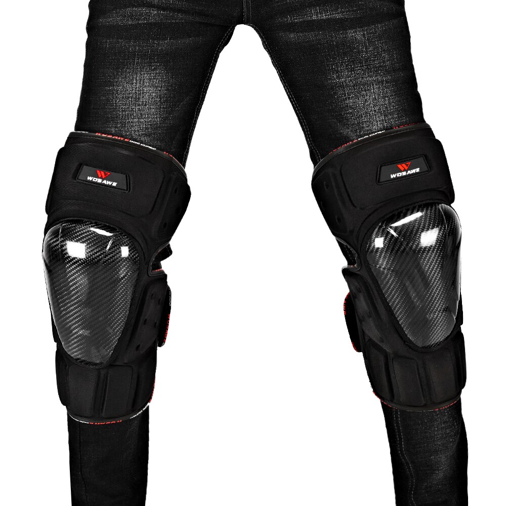 Wosawe Motorfiets Armor Vest Kniebeschermers Elleboogbeschermers Beschermende Gear Set Motocross Racing Off-Road Elleboog Pads Schaatsen Bescherming: Free Size ML332-HX / M