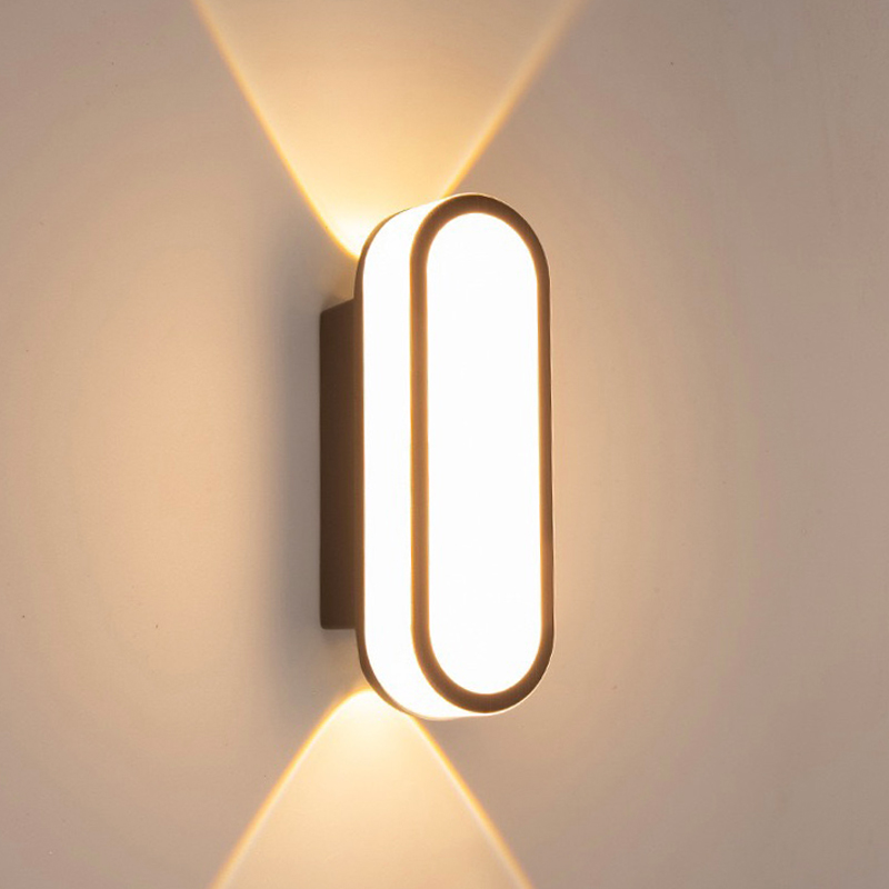 LED-Wandleuchte, wasserdicht, für Höhle Außenbereich, Aluminium-Wandleuchte, Veranda/Garten/Schlafzimmer, Innenbereich, moderne nordische Wandleuchte, 7 W, 10 W, 85–265 V