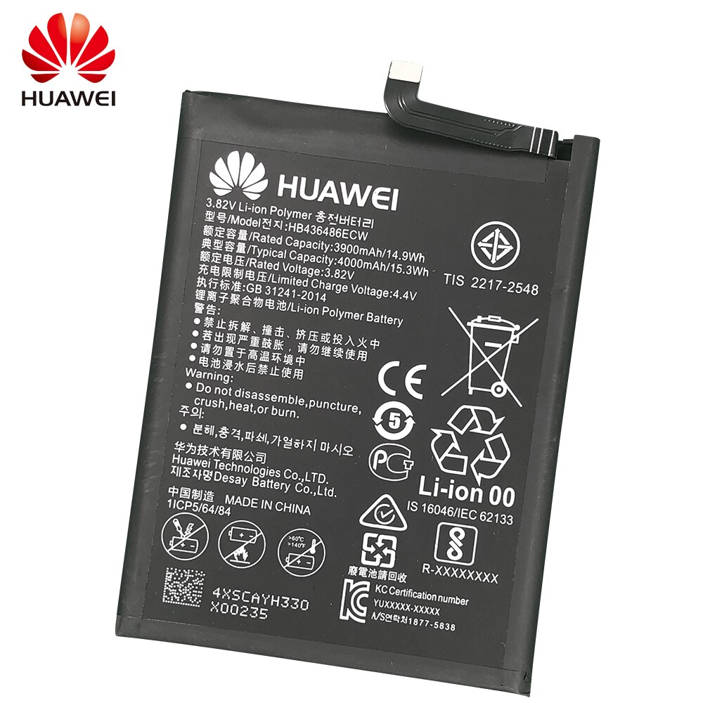 Huawei 100% Original battery HB366481ECW HB356687ECW HB386280ECW HB436486ECW HB386589ECW HB396285ECW Replacement Batteries