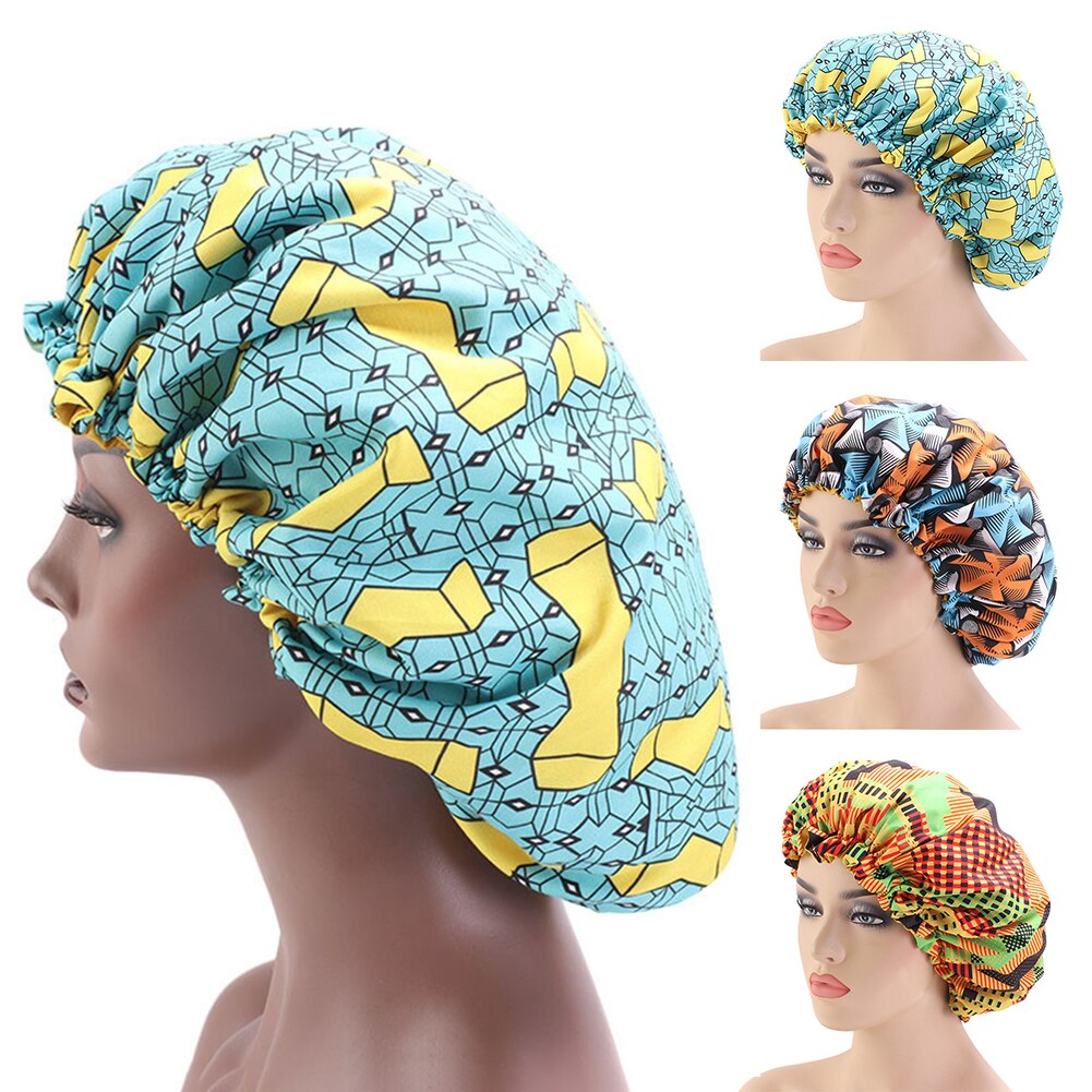 Dots Floral Women Reversible Adjustable Hair Care Cap Night Sleep Hat Bonnet satin bonnet hair bonnet hair bonnet for sleeping