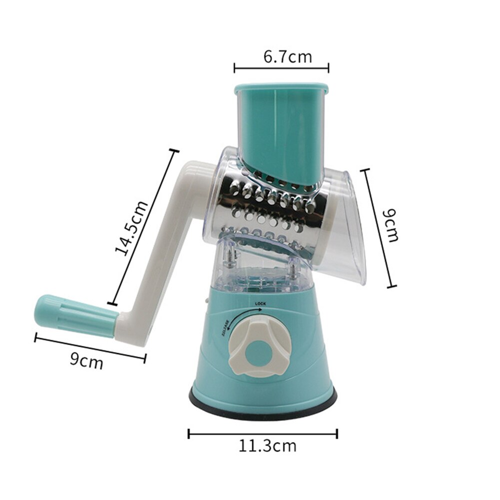 Eenvoudige Groentesnijder Ronde Slicer Raspen Aardappel Wortel Kaas Shredder Vleesmolen Chopper Keuken Roller Gadgets Tool