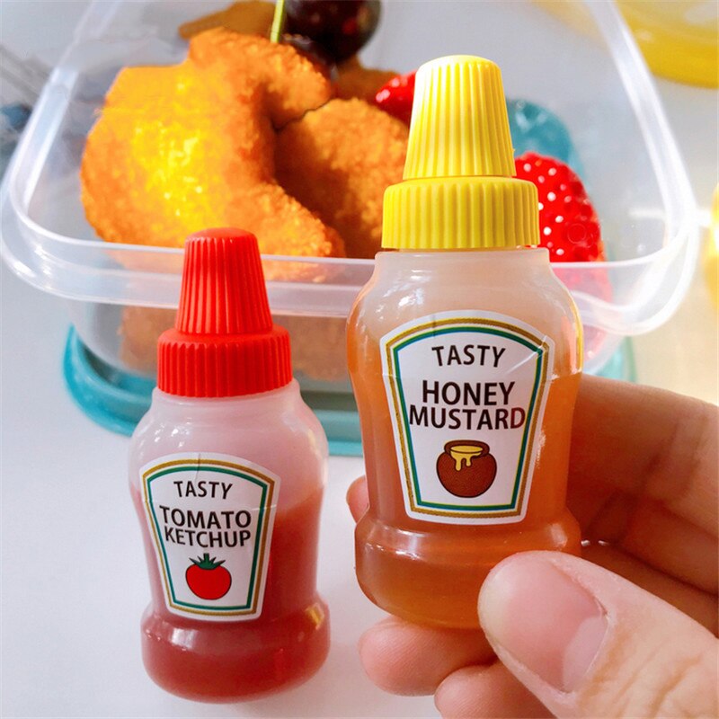 2 stk /3 stk 25ml beholder salatdressing beholder matboks mini ketchup flaske bærbar saus beholder bento boks