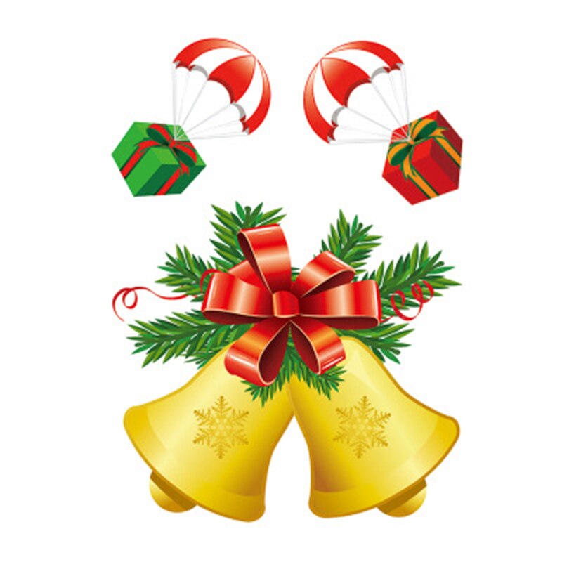 Christmas Window Stickers Christmas Decorations Window Clings DIY Cartoon Sticker Kids Xmas E2S