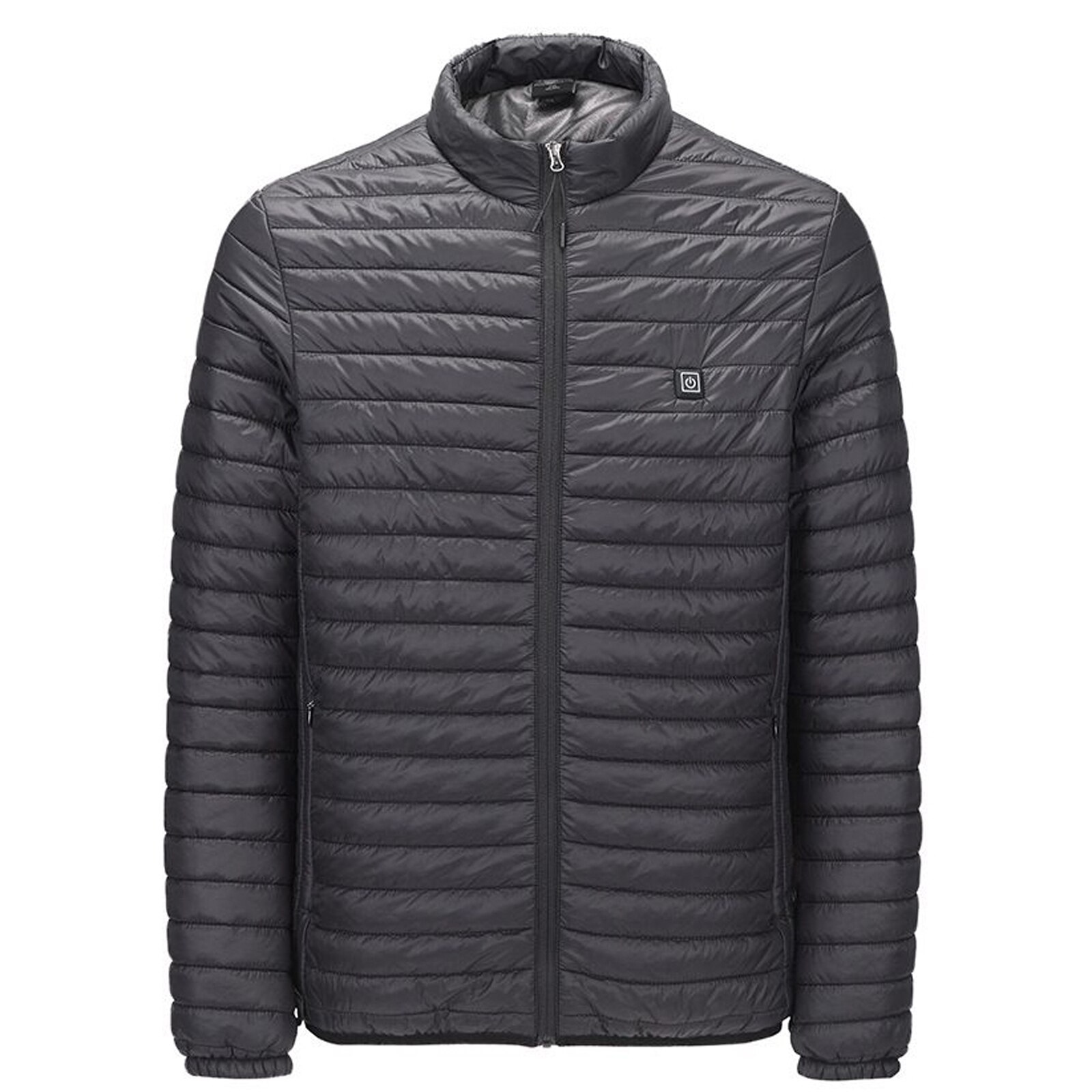 Chaquetas térmicas para exteriores con calefacción por USB, ropa térmica eléctrica, cuello alto de manga larga, prendas de vestir para pesca, senderismo: XXL