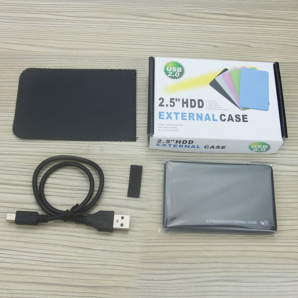 USB 2.0 2TB SATA SSD disco rigido esterno portatile Desktop Mobile Hard Disk Case