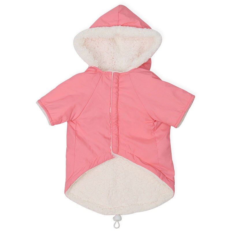 Winter Hond Kleding Voor Kleine Honden Warm Pet Dog Down Parka Kleding Voor Franse Bulldog Pug Kleding Winter Chihuahua Jassen 20Q: Pink / L