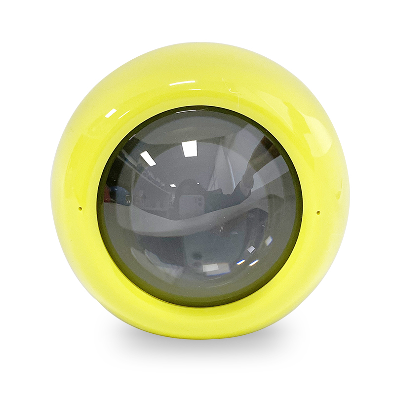 3d Crystal Ballvideo Player Displaying Customizable Video Glass Ball Electronic Screen Perfect For Couples Petsand Memorie: Yellow