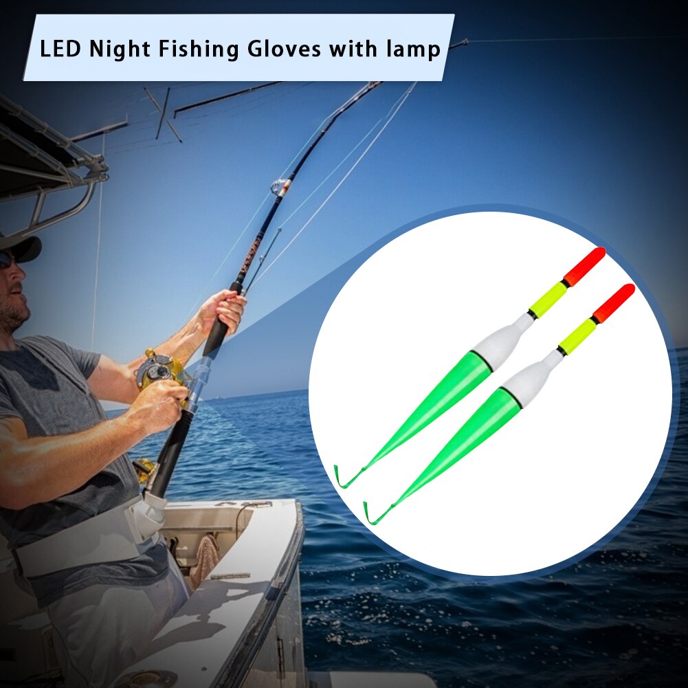 Electrónica luz LED para pescar flotar luminosa de corcho de pesca accesorios caña de pescar de