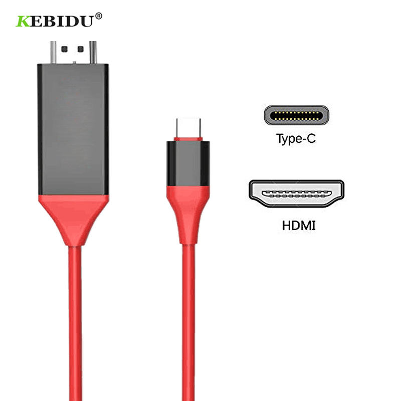 Kebidu 2 M 4K Type C Naar Hdmi Kabel Usb C Hdmi Kabel Converter Usb 3.1 30 hz Hd Verleng Adapter Voor Macbook Samsung S8