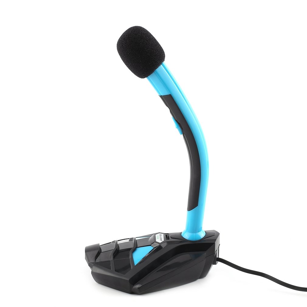 360-degree Rotating Neck Tabletop Desktop USB Gaming Computer Multimedia Microphone With Stand for Desktop Laptop PC Mic