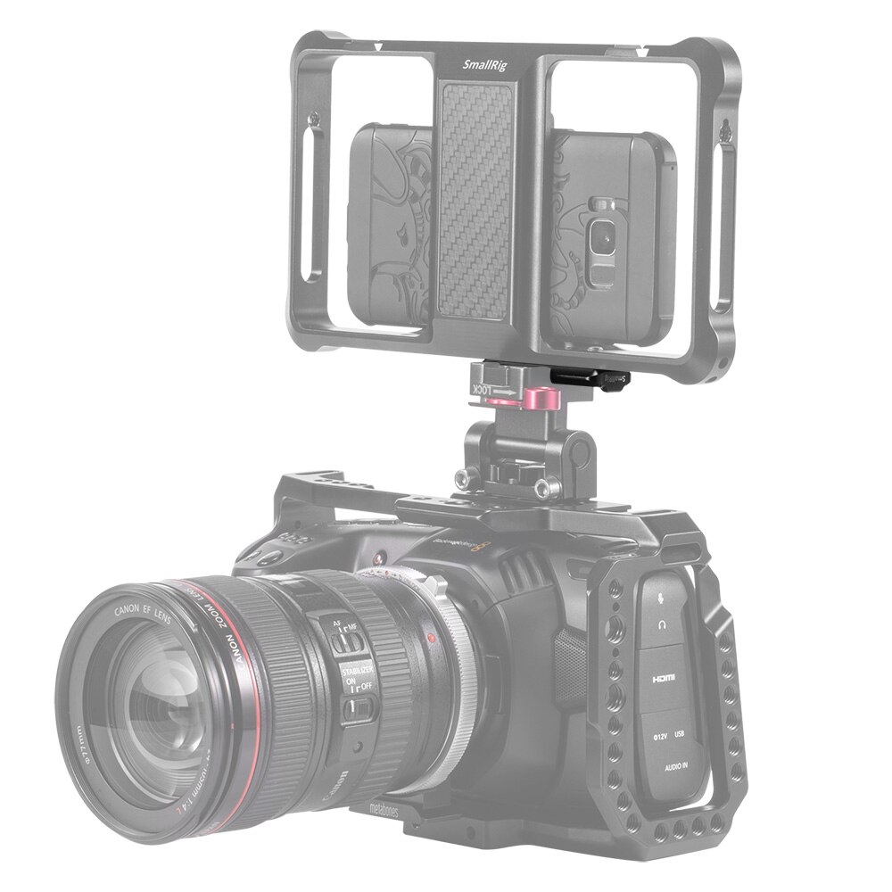 SmallRig Quick Release Mini Safety NATO Rail for Mobile Phone Cage Attach with Camera as Monitor Smart Phone Vlogging Rig 2395