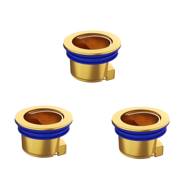 Brass floor drain core floor shower drain plug anti-insect and anti-odor kitchen bathroom toilet drain, drain backflow preventer: Red