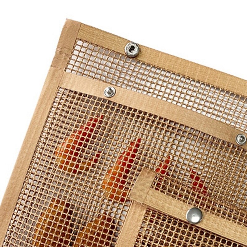 2 antiaanbak barbecuezakken, herbruikbaar voor buiten, gemakkelijk schoon te maken, hittebestendige bakzakken met 1 siliconen borstel