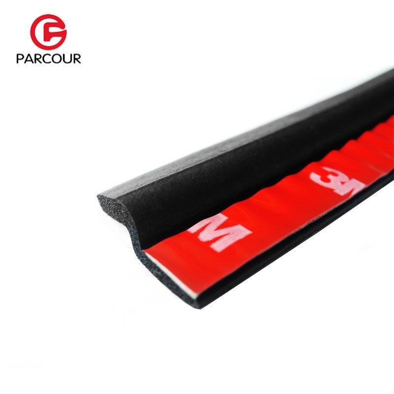 2 metros Z tipo 3M adhesivo sello de goma del coche relleno adhesivo de alta densidad tira de sellado para puerta de coche aislamiento de ruido accesorios de coche