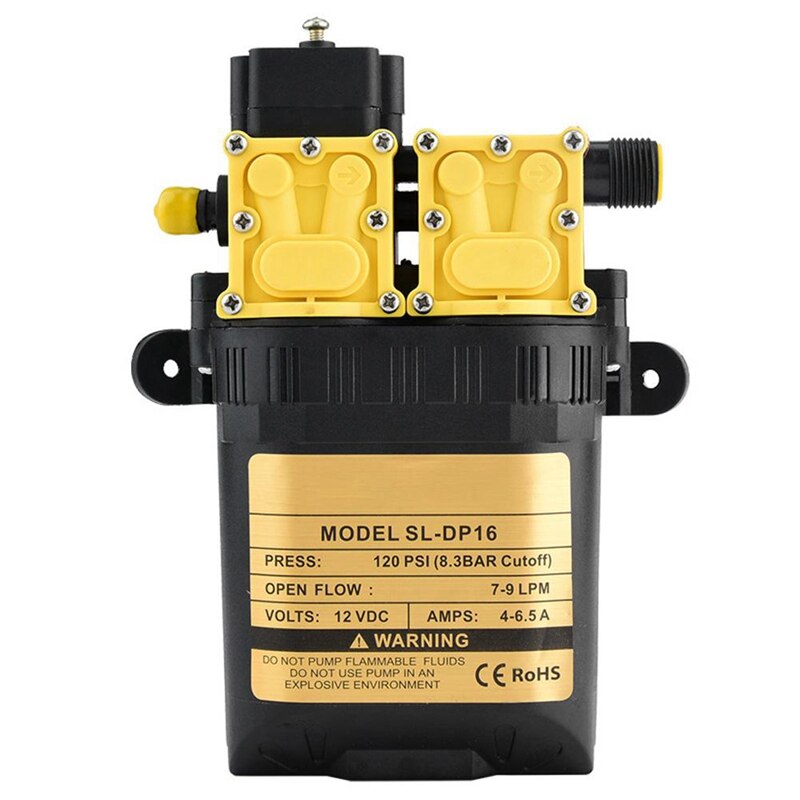 12v højtryks landbrugs elektrisk vandpumpe vand sprøjtepumpe mini motor vandpumpe med adapter