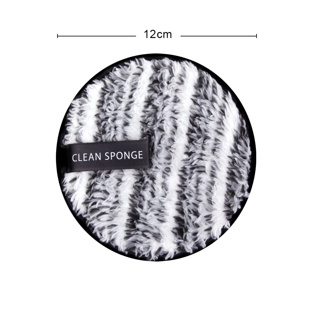 1/2 stk sminkefjerner klut gjenbrukbare makeup pads for alltid hudrensende bomull mikrofiber ansiktsvask håndkle make-up disk kosmetikk: 1 stk svart