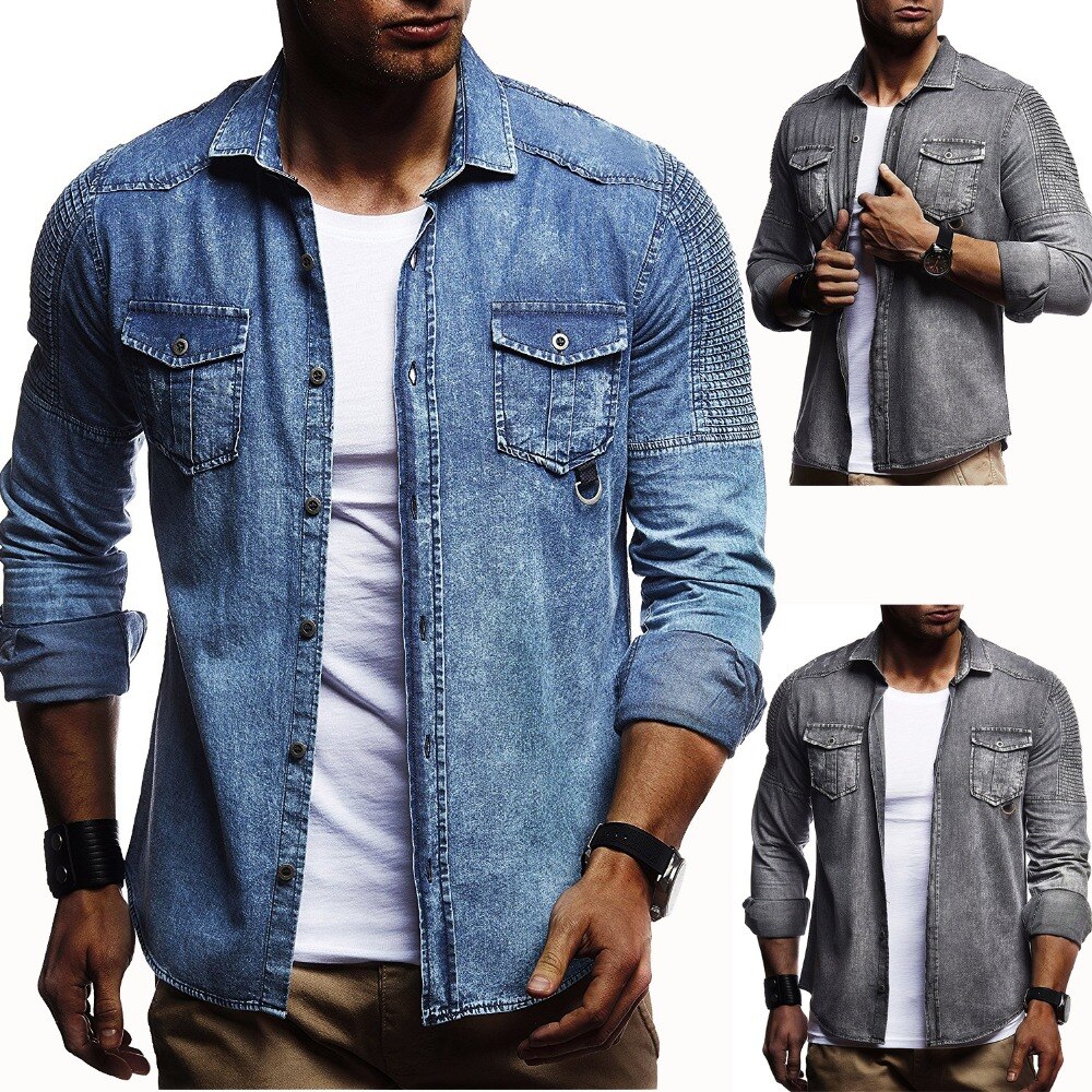 Jeansjacka herr slim fit jeansjacka vår höst bomberjacka manlig cowboy jeansjackor casual streetwear