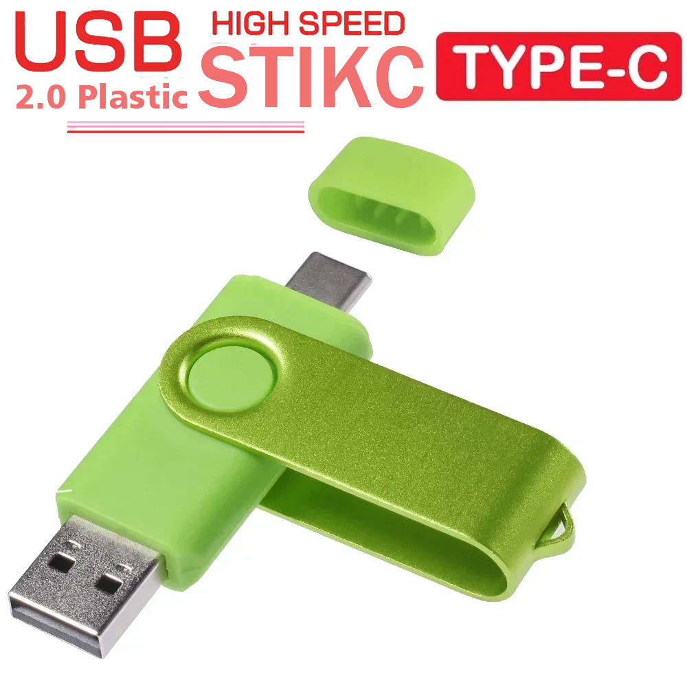 TYPE-C USB-Flash-Laufwerk 128 GB roter Hochgeschwindigkeits-Stick 64 GB dunkelblauer Memory Stick 32 GB drehbarer USB-Stick 16 GB bunte U-Disk
