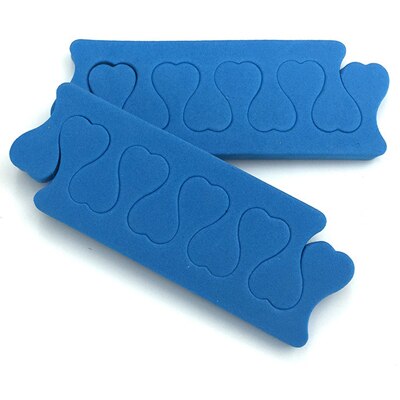 200pcs/pack Nail Art Finger Soft Foam Toe Separator Sponge Finger Separator Dividers Pedicure Manicure Nail Care Tools: Blue