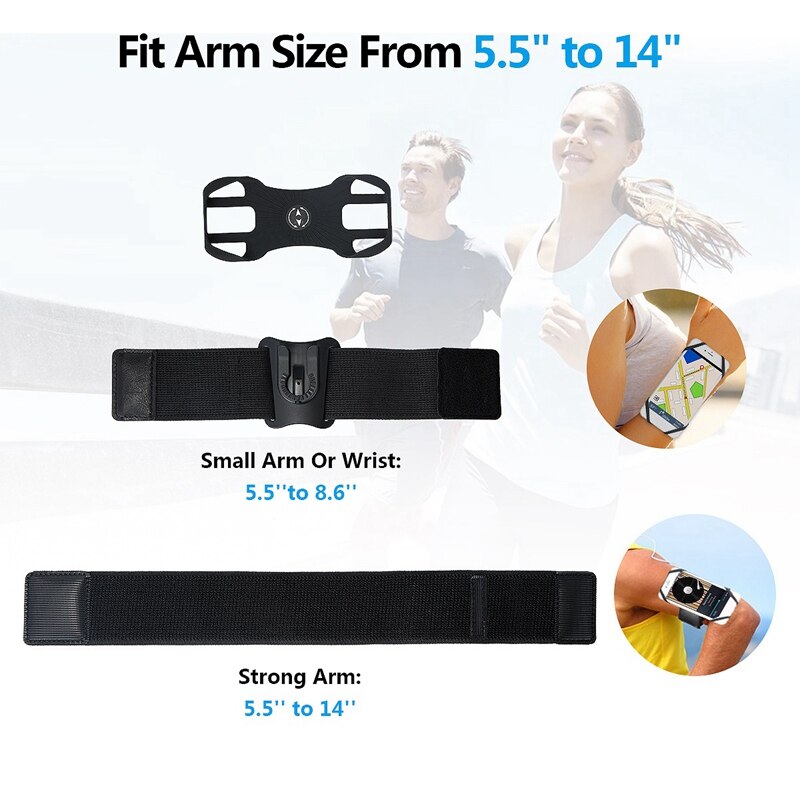 Sport Armbinde praktisch fallen für Telefon X 8 7 XS MAX Universal- Drehbare Lauf für 4-8,5 Zoll Telefon Sport Armbinde fallen