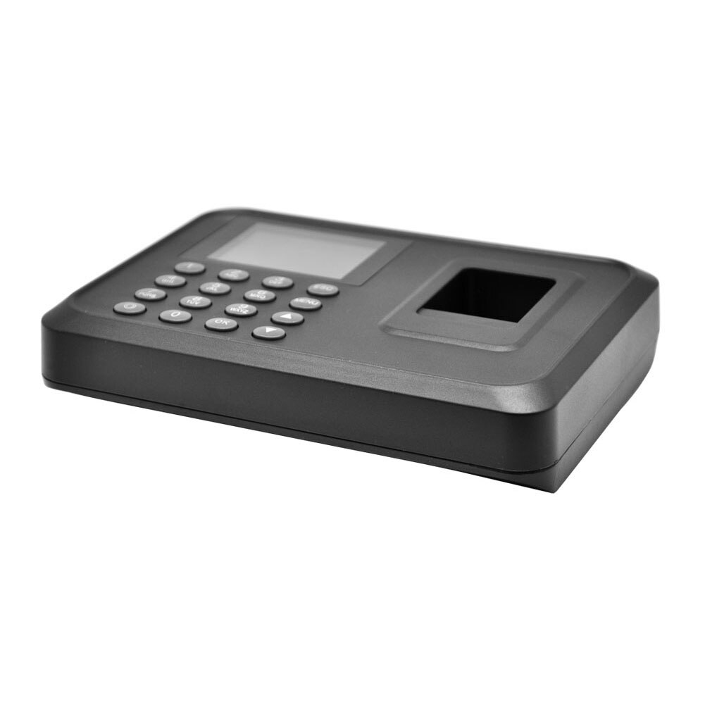Home Office US Plug Fingerprint LCD Display Electronic Employee Control Security Password Recording Attendance Machine