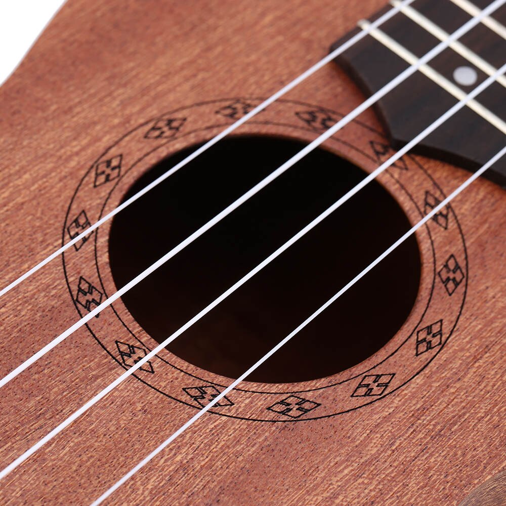 Ammoon-ukelele acústico de 21 pulgadas, instrumento Musical de cuerda, 15 trastes, 4 cuerdas