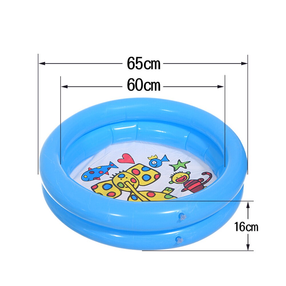 Kiddie bärbar uppblåsbar babypool paddla trädgård härligt badkar djurtryckt lekcenter inomhus utomhus runda