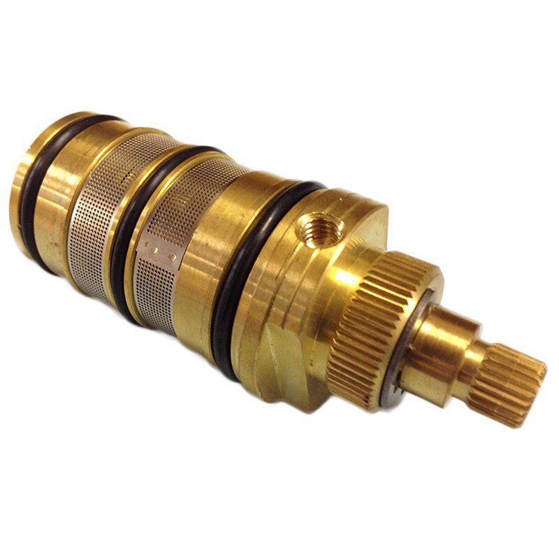 Brass Bath Shower Thermostatic Cartridge&Handle for Mixing Valve Mixer Shower Bar Mixer Tap Shower Mixing Valve Cartridge: Default Title