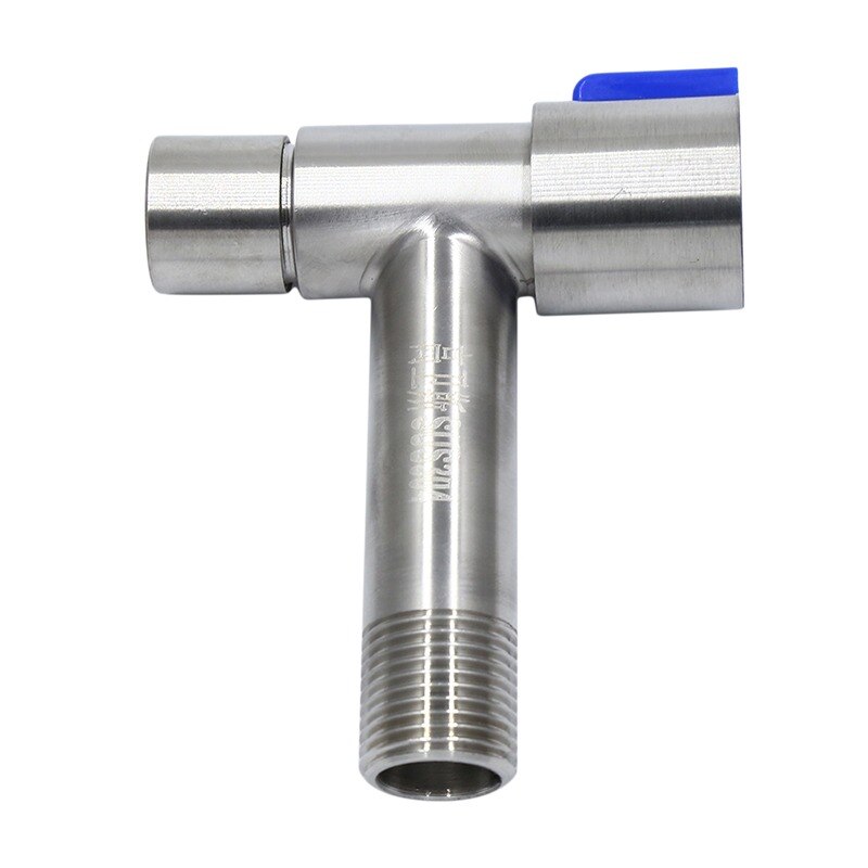 Bathroom Faucet Double Handle Dual Control Nozzle Single Cold Spray Gun Faucet Stainless Steel Toilet Faucet: Tap with net mouth