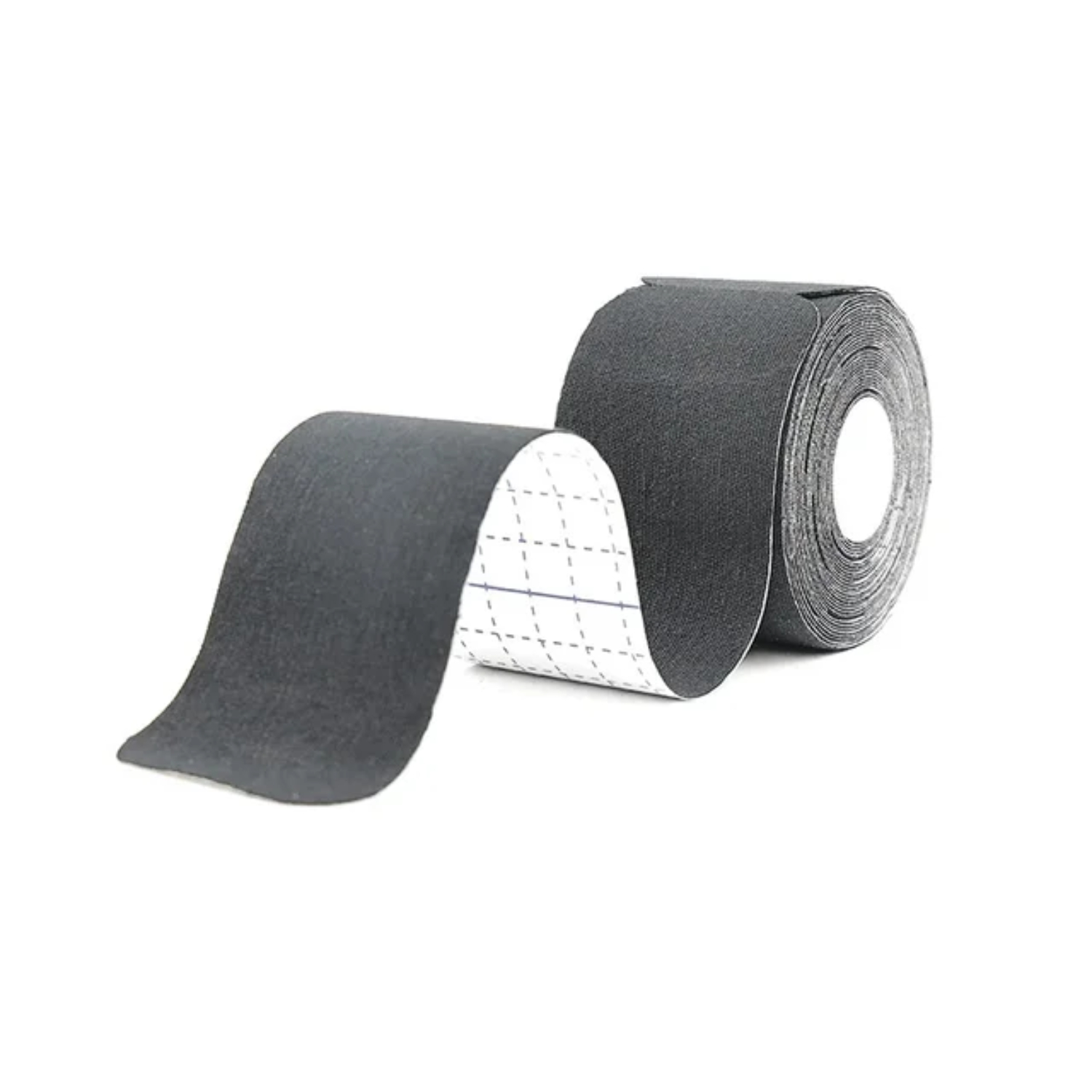 Cinta de kinesiología precortada de 5cm x 5m, cinta elástica de recuperación atlética, rodilleras para aliviar el dolor muscular, Protector deportivo para Fitness: Negro
