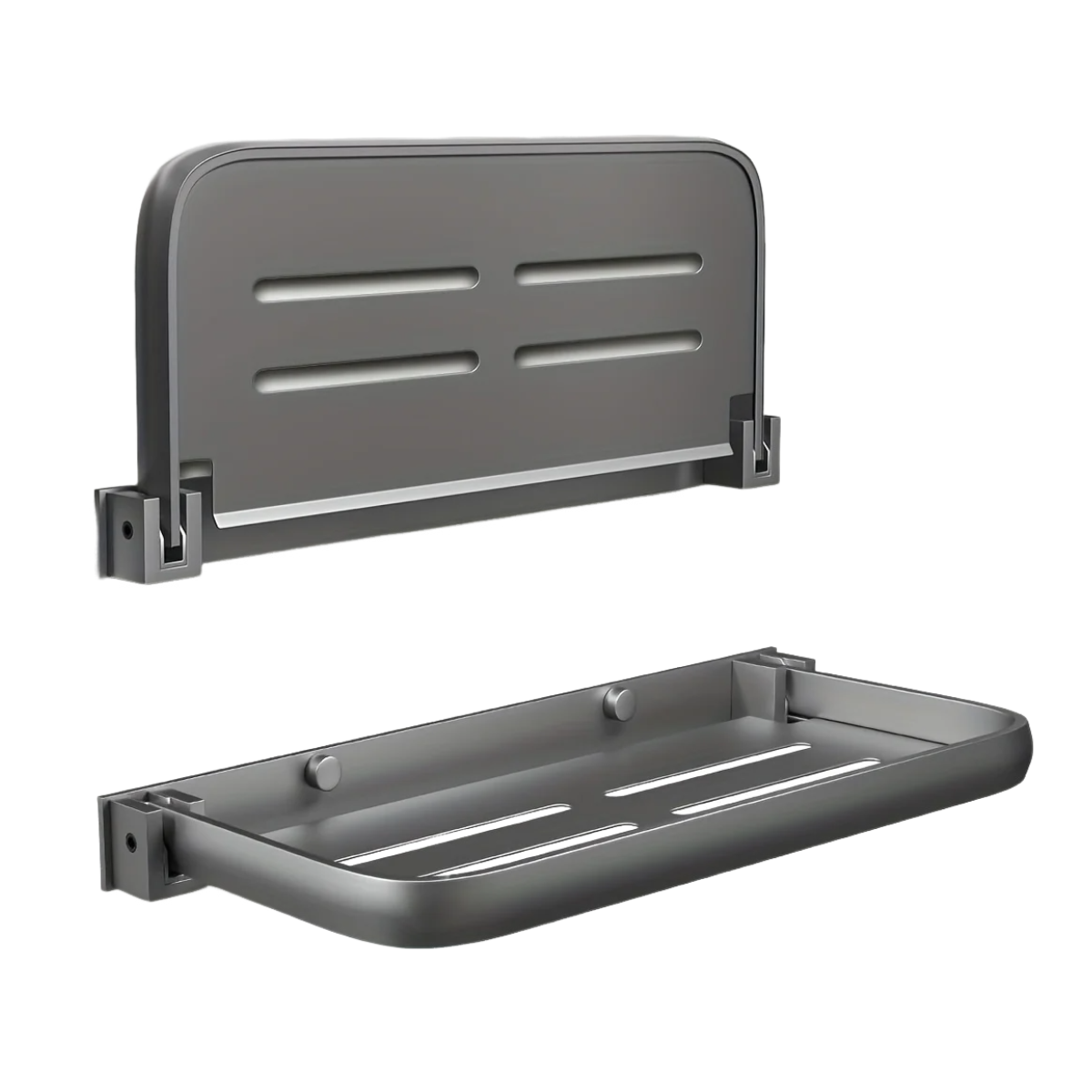 Fold-Down Shelf Wall-Mounted Foldable Storage Holder Folding Display Wall Shelves for Home Organization: PURPLE