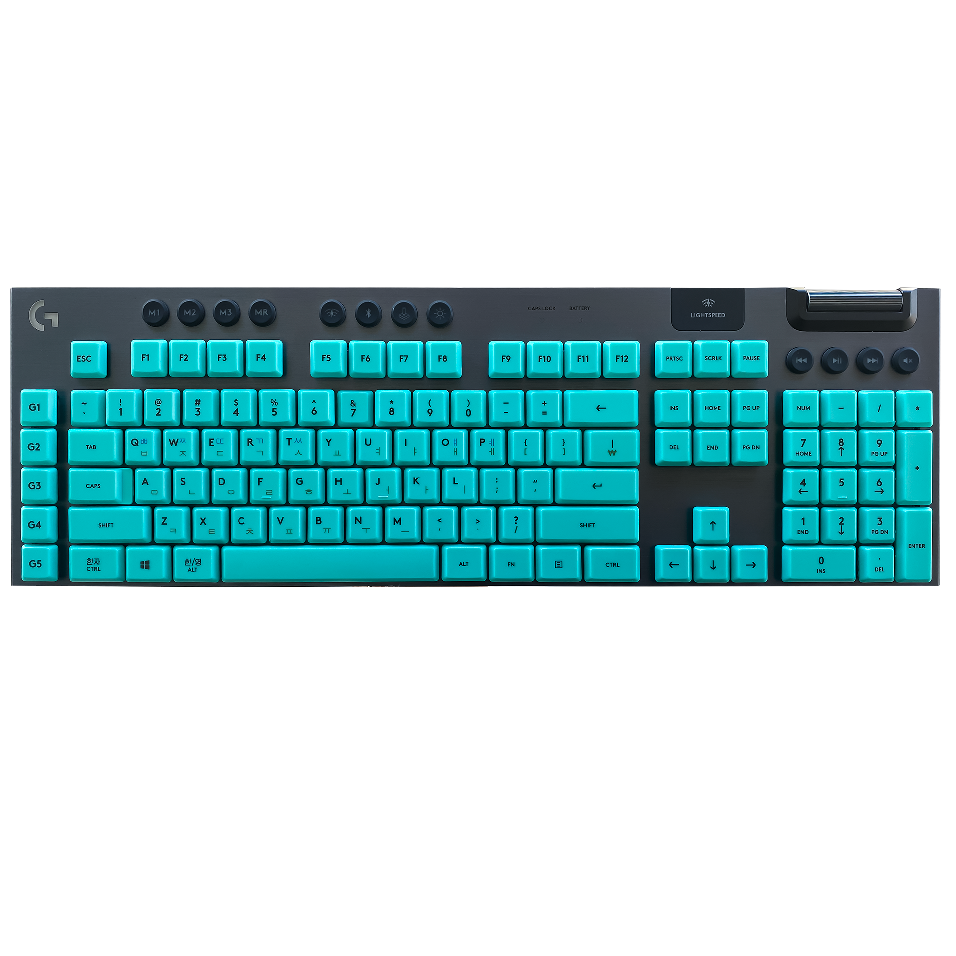 Korean Language Keycaps,PBT/PC Custom Keycap Set,Suitable for Logitech G915 G813 G815 G913 TKL RGB Mechanical Gaming Keyboard.: Natural / BLACK SWITCH