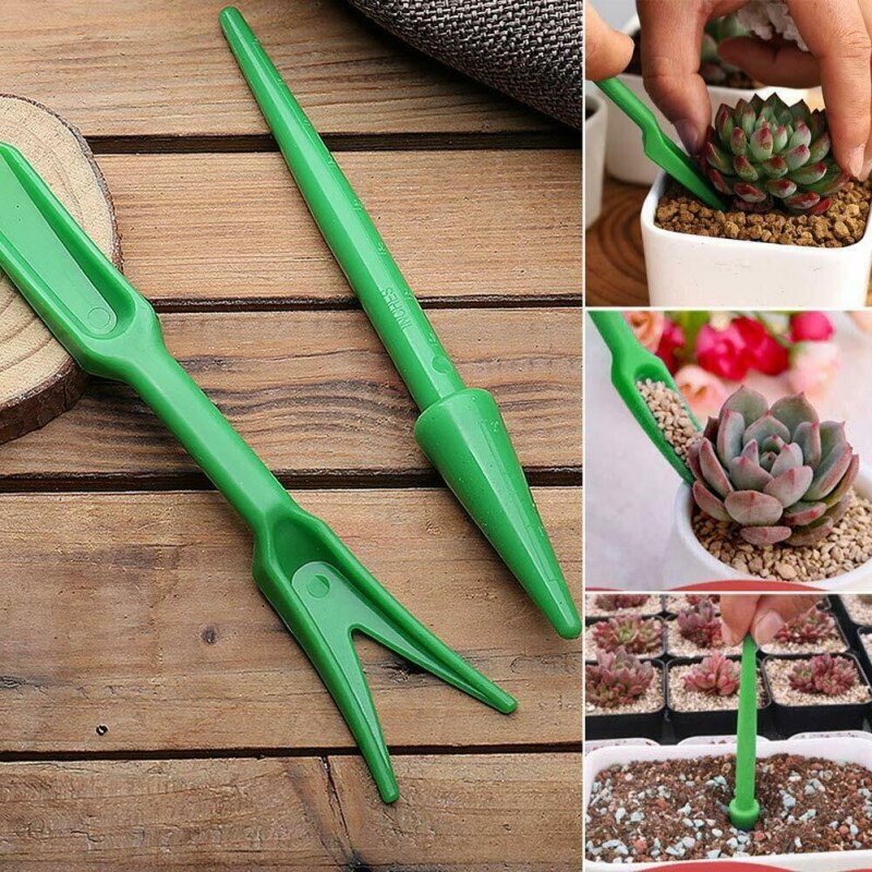 Seedlings Garden tool Adjustable Size Seed Sowing Seedlings Hole Puncher Garden Plant Seeder Planting Tools kit Seeder 4Pcs/Set