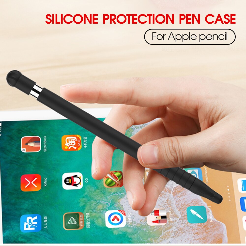 Siliconen Mouwen Cap Tip Cover Houder Tablet Touch Pen Stylus Pouch Sleeve Voor Apple Potlood 1 Generatie Case Voor Ipad potlood