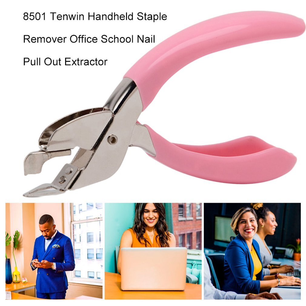 TENWIN 8501 Comfortable Handheld Staple Remover Office Staple Remover Nail Pull Out Extractor School Office Tool