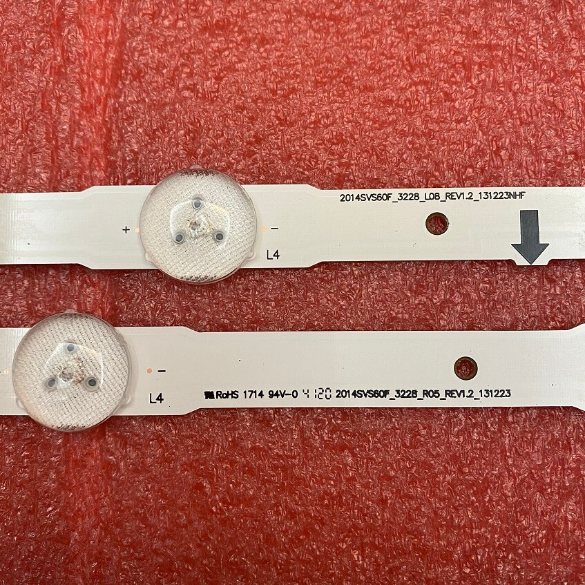 LED bar(14) for Samsung UE60J6200AW UE60H6300 UE60J6240AK UE60H6270 UE60J6240 UE60H6250 UE60H6200 BN96-30433A 30434A 30421A