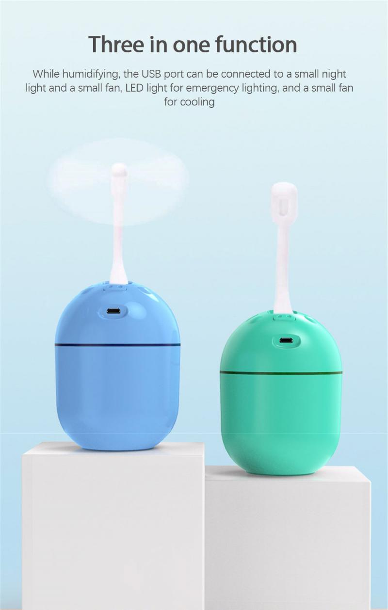 1Pc USB Portable Air Humidifier Diffuser Home Bedroom Humidifier Large Usb Capacity Small Portable Humidifier For Office