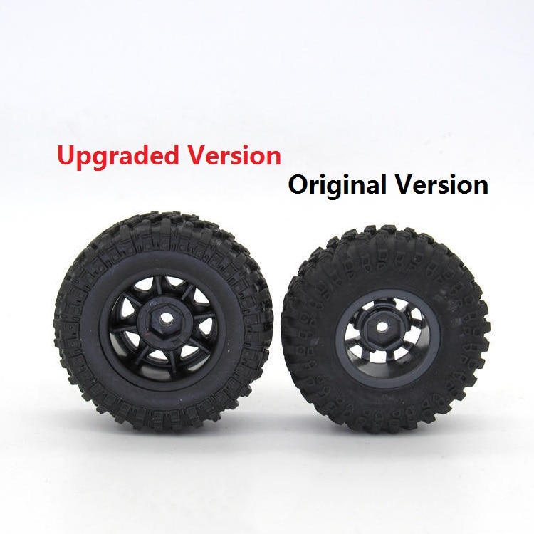5 stk gummi reservedæk dæk hjul opgradering tilbehør til xiaomi xmykc 01cm jimny 1/16 rc crawler bildele