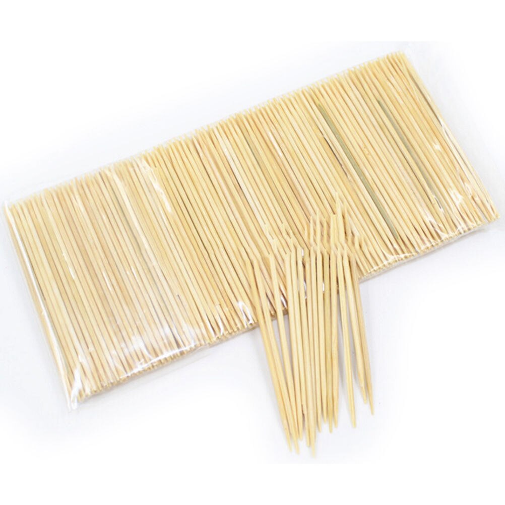 150 st bambu tandpetare oral trä tandpetare vård