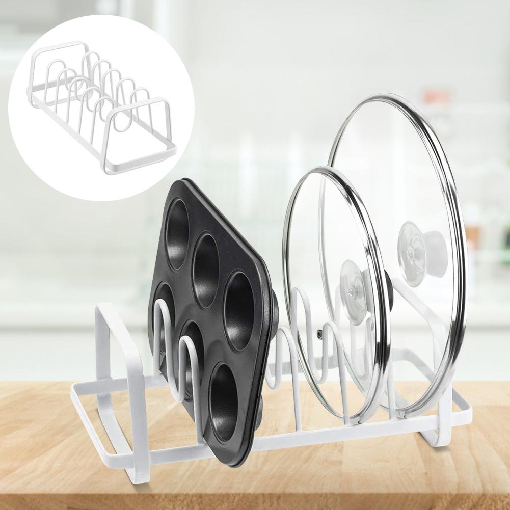 Multifunctional Pot Lid Holder Lid Organizer Pot Lid Rack Storage Pan Lid Cover Cabinet Pantry Dish Holder Rack Organizer