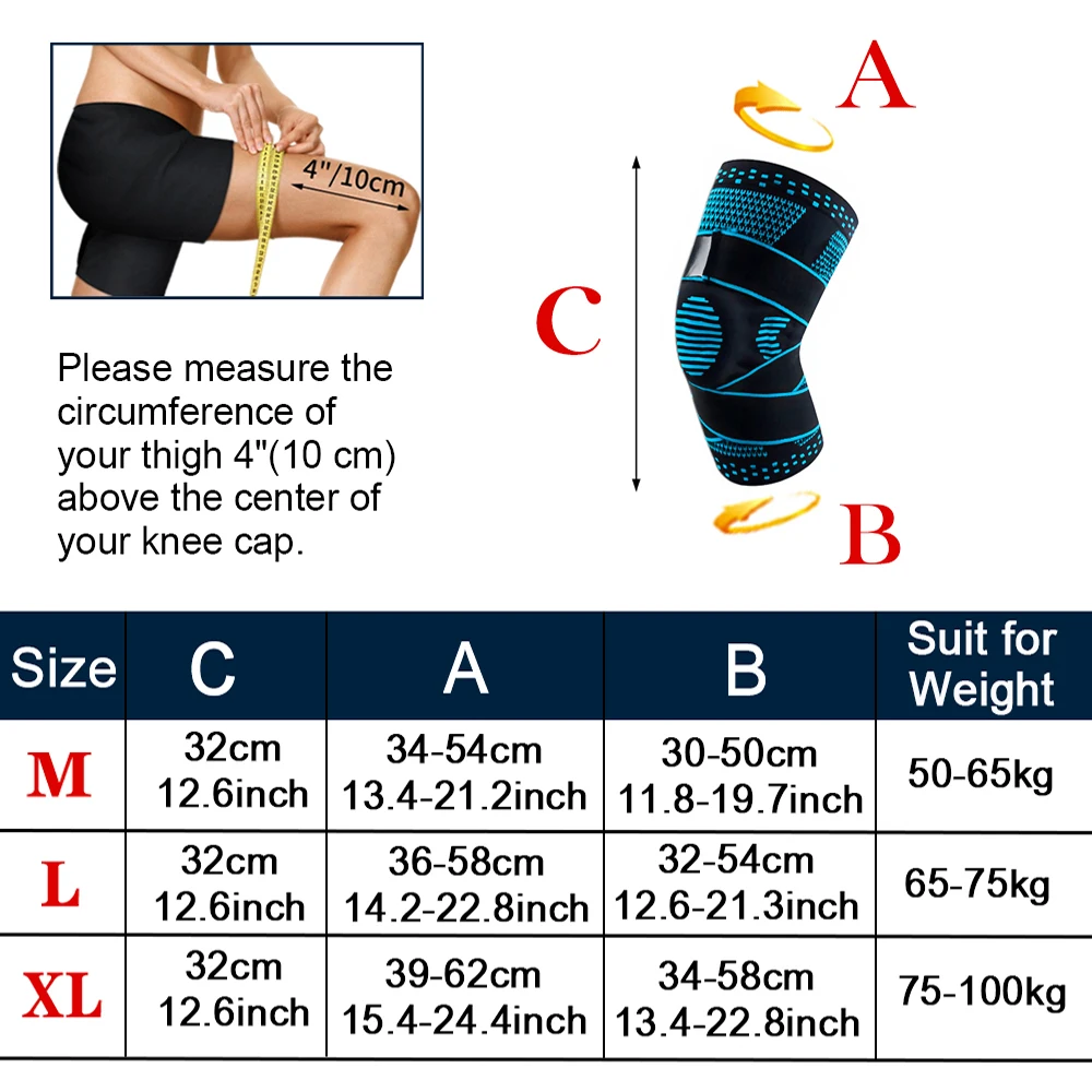 Genouillère de compression avec stabilisateur latéral pour adultes, attelle de sport, soutien du genou, déchirure du ménisque, basket-ball, Li-, instituts oto, 1 pièce