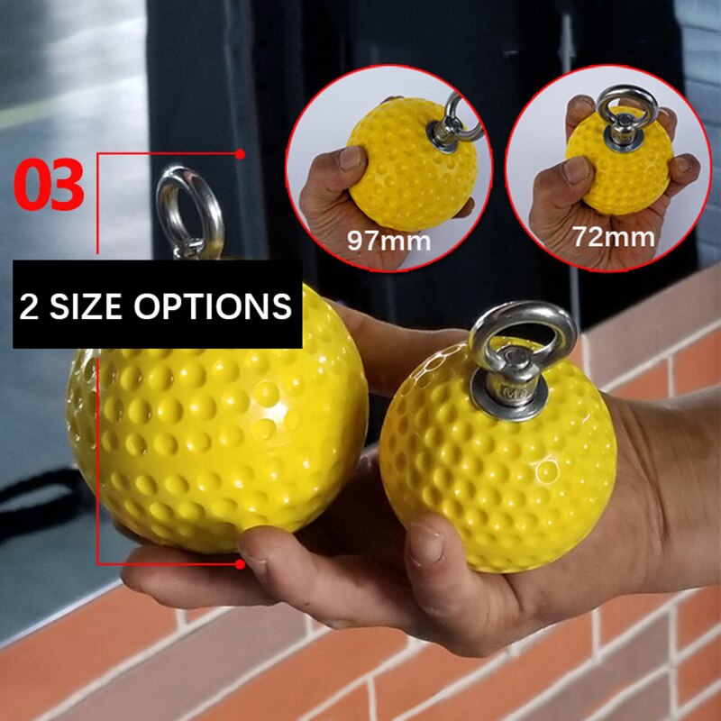 Climbing Pull Up Grip Ball Finger Trainer Grips Strength Training Exerciser Fitness Workout Horizontal Bar Assisted Chin up Ball