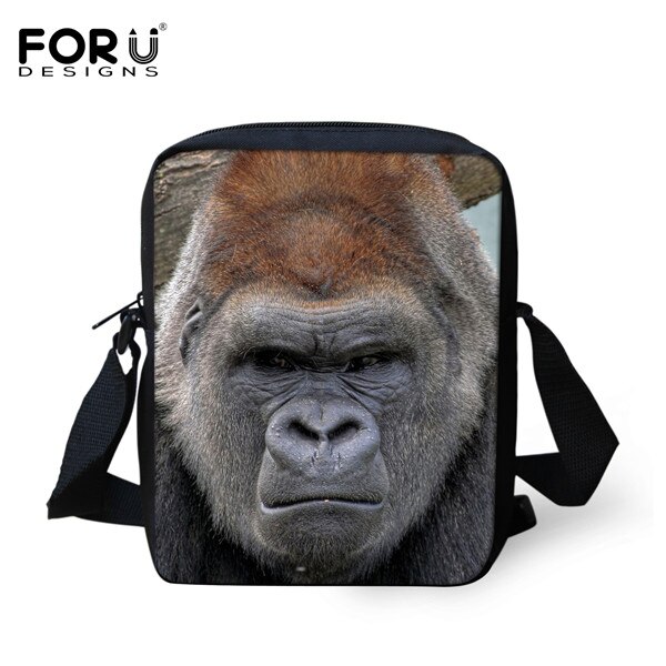 Famous Monkey Men Messenger Bags 3D Zoo Aniamal Man Mini Crossbody Bags Brand Casual Male Travel Bag: 3171E